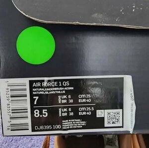 Nike Air Force 1 QS Size M7 W8.5